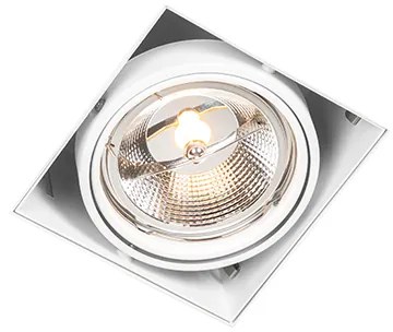 Sada 6 zapustených bodových svetiel biela GU10 AR111 bezrámikové nastaviteľné - Oneon