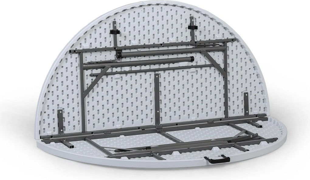 Okrúhly cateringový stôl, 1520 x 740 mm, skladacia doska