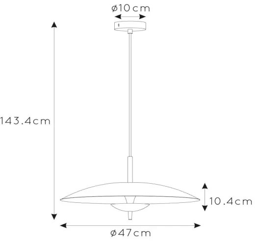 Lucide 30461/09/30 - LED Stmievateľný luster na lanku VULCAN LED/9W/230V čierna