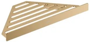 Hansgrohe AddStoris rohová polička vo farebnom prevedení kartáčovaný bronz 41741140