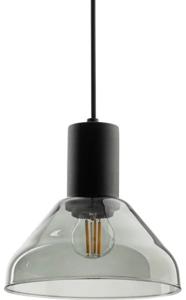 Luster na lanku do lištového systému NEO 1xE27/15W/230V čierna/dymová čierna