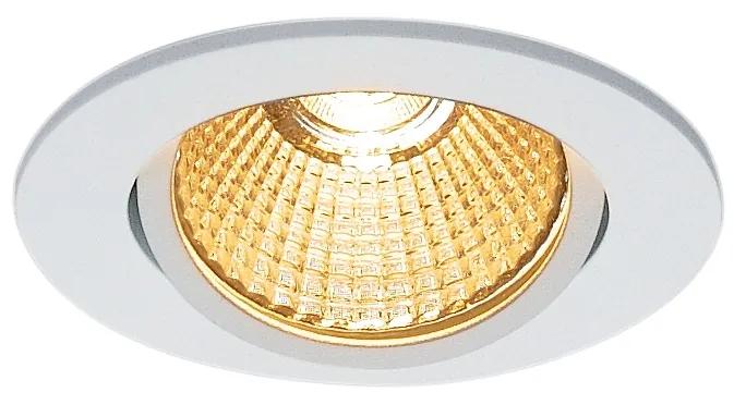 Stropné svietidlo SLV NEW TRIA 68 I CS Indoor, stropné vstavané LED svietidlo, bílé, 2700K, kruhové 1003066