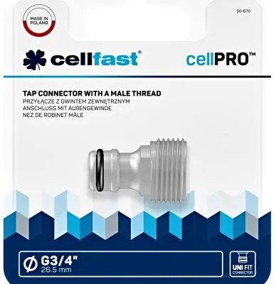 CELLPRO™ Prípojka s vonkajším závitom G3/4″