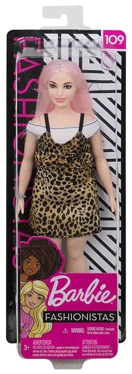 Mattel Barbie v leopardích šatôčkach a ružovými vláskami