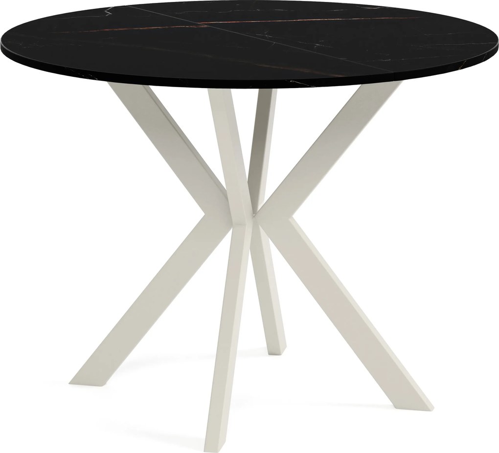 Okrúhly rozkladací jedálensky stôl DEVO Veľkosť: 90 - 128 cm