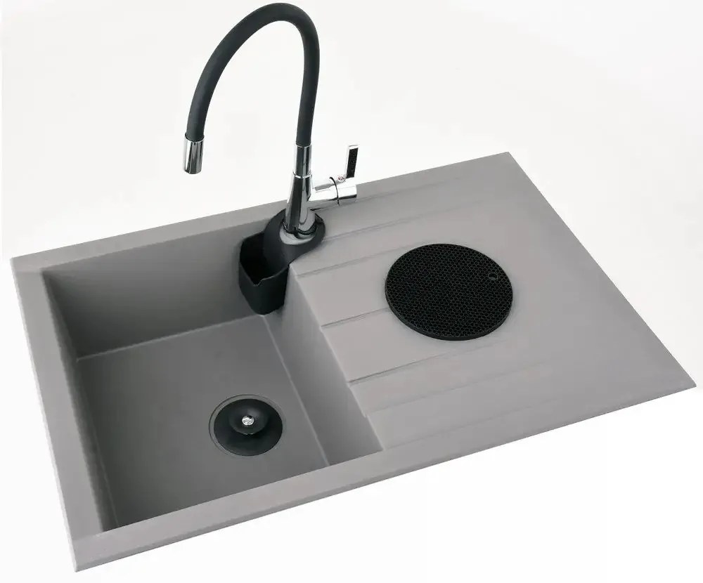 Goodhome Držák na houbičku, na baterii, silikonový černý SiliBisk