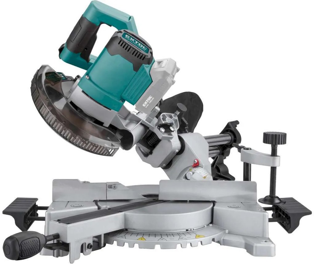 EXTOL INDUSTRIAL Pokosová AKU píla s posuvom, Share20V, bezuhlíkový motor, bez aku a nabíjačky 8791827