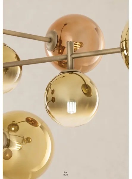 Redo 01-2779 - Luster na tyči ROY 5xG9/10W/230V