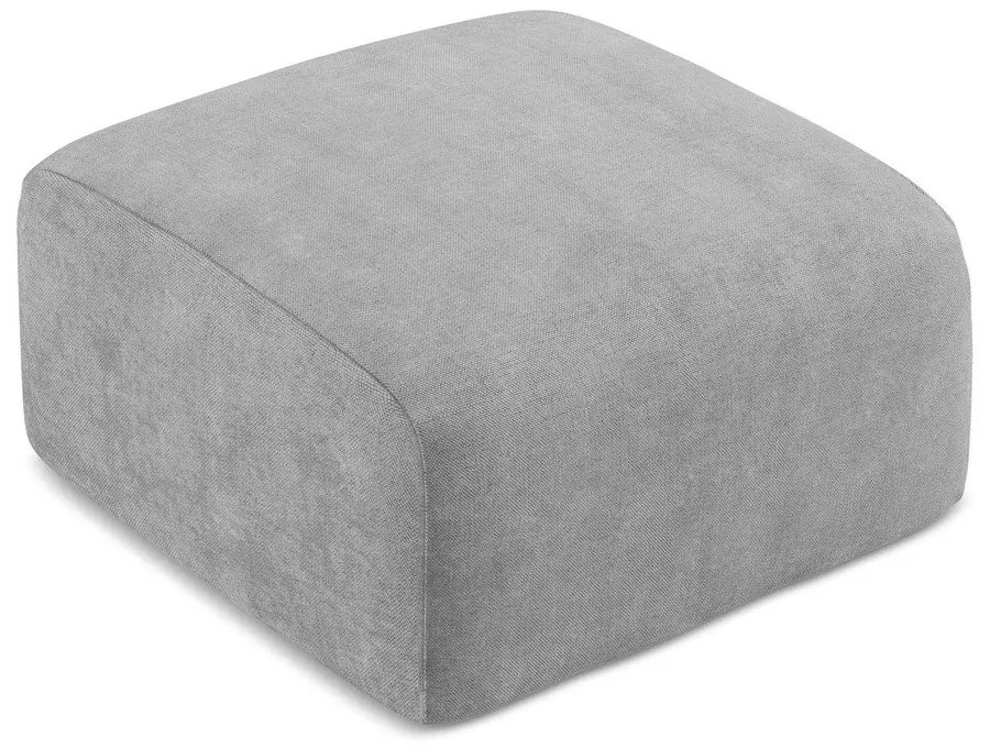 Svetlosivá ženilková podnožka Leila – Makamii