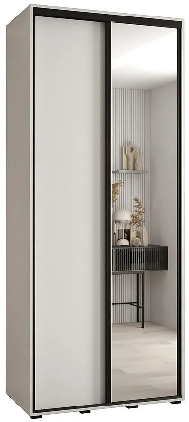 Skriňa 45 Canaris 3 110 biela/čierna