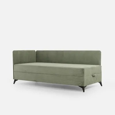 Rohová váľanda svetlozelená IBIS 90x200 cm