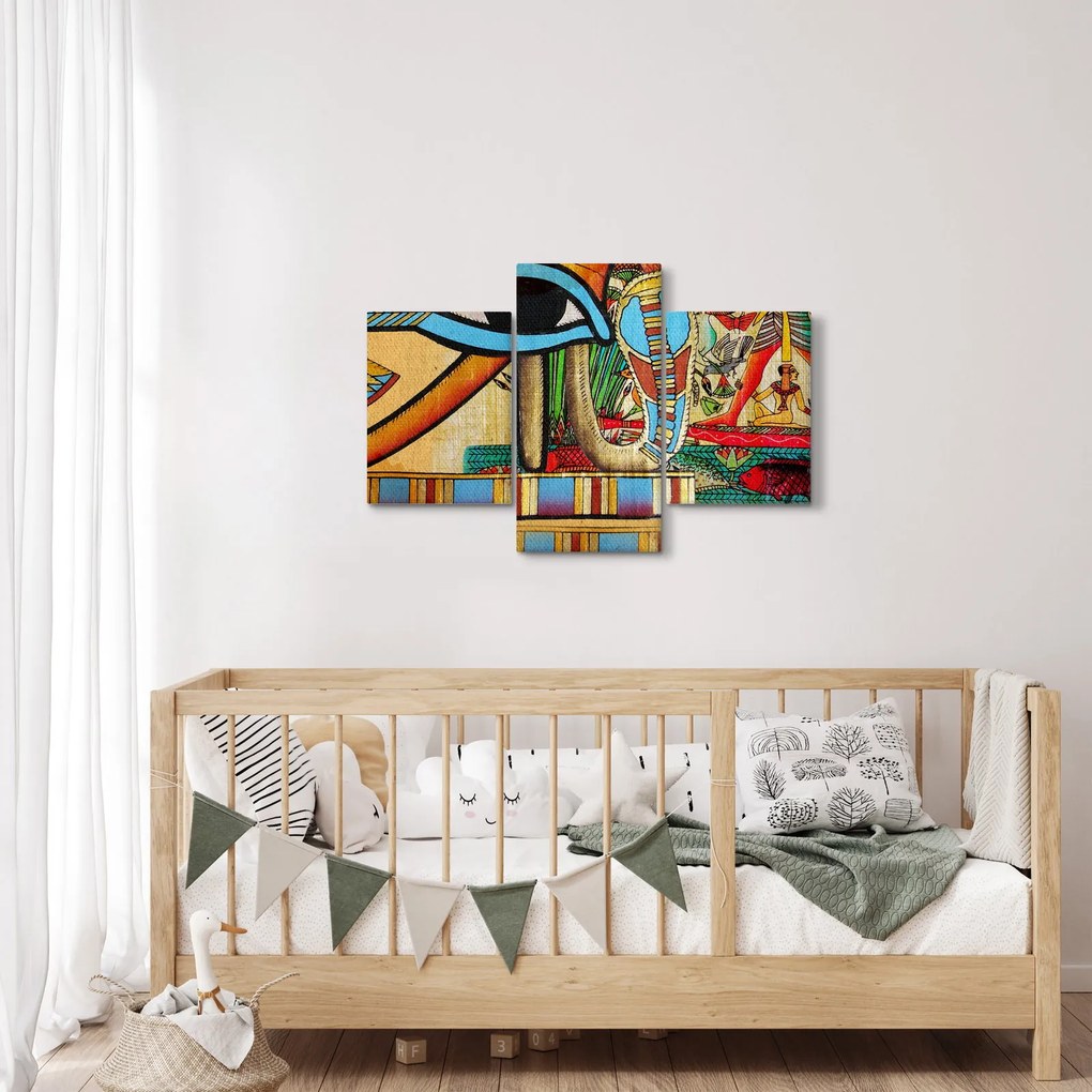 Obraz s egyptskými motívmi (90x60 cm)