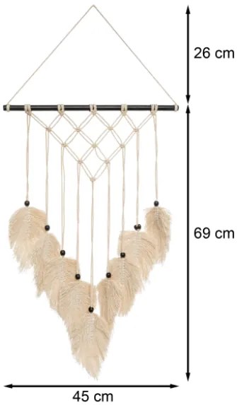 Bavlnená dekorácia na stenu Safari 45x69 cm