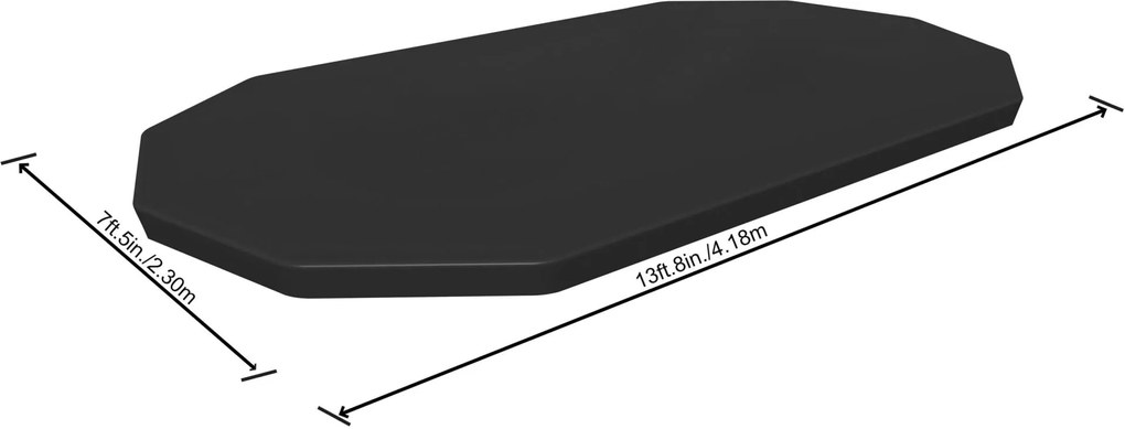 BESTWAY Krycia plachta pre bazén 427 x 250 cm, čierna 58425