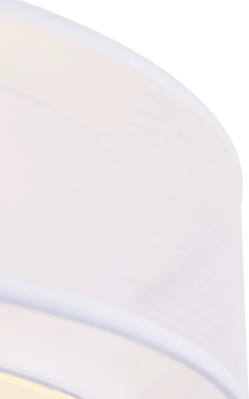 Moderné stropné svietidlo biele 50 cm 3-svetlo - Drum Duo