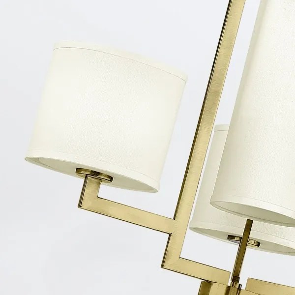 Hinkley HK-HAMPTON4-BB - Závesný luster HAMPTON na reťazi, 4x E27/60W/230V, zlatý