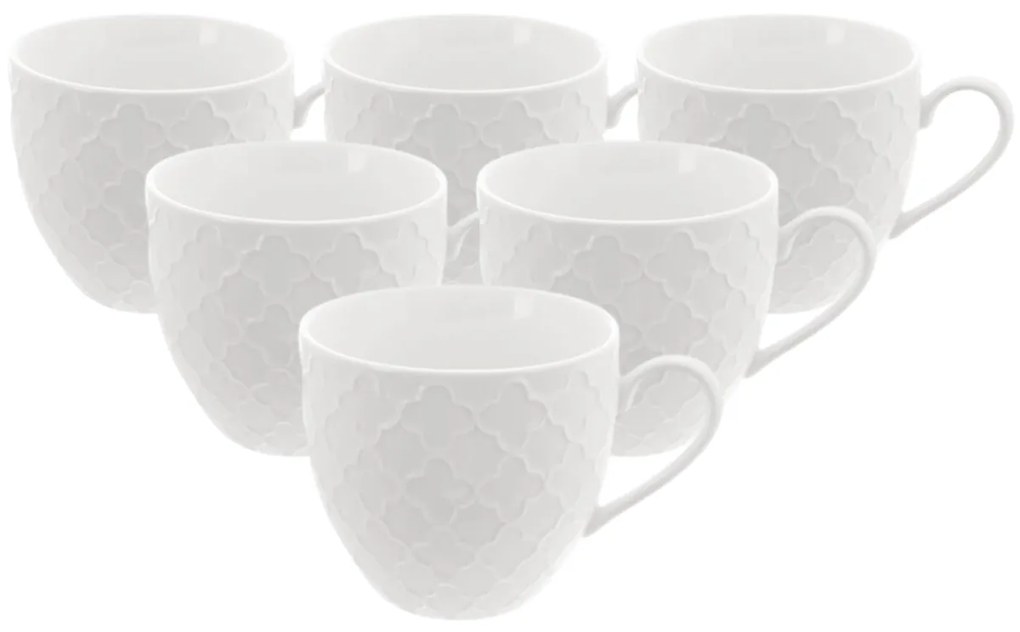 Orion Porcelánový hrnček WHITELINE 0,25 l, 6 ks
