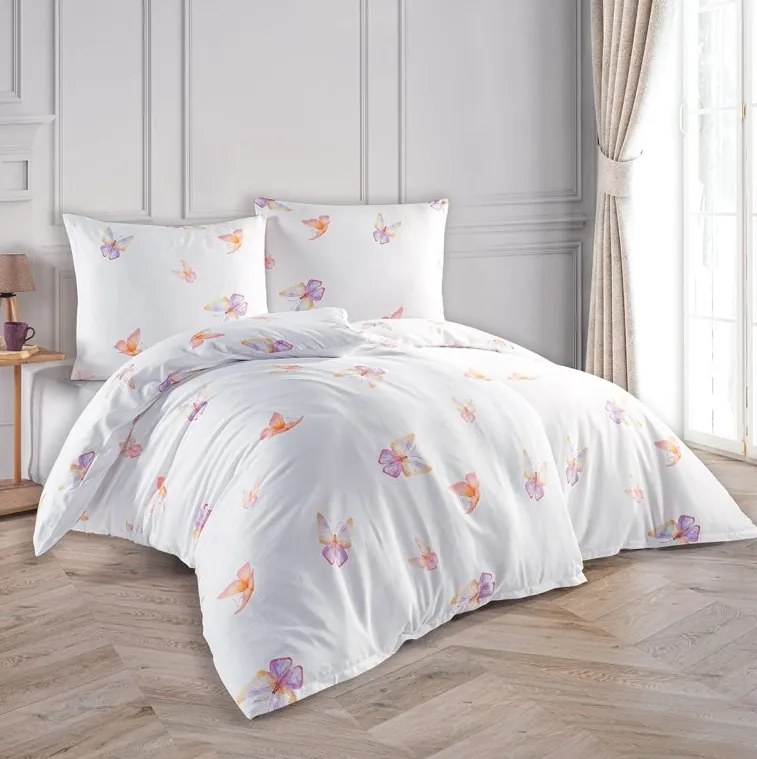 Saténové obliečky Flutter 135x200/80x80 cm