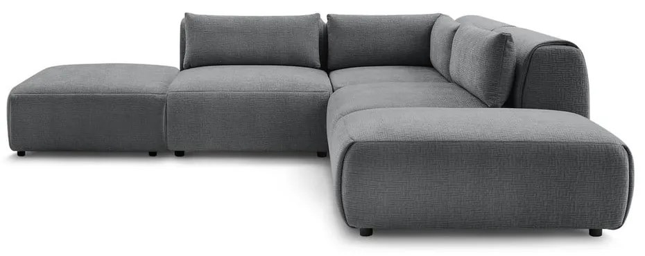 Sivá rohová pohovka (variabilná) Jeanne – Bobochic Paris