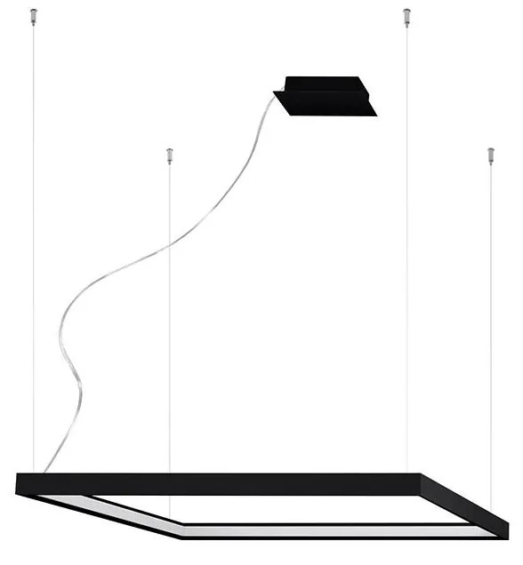 Závesné LED svietidlo Nelya m, 1x LED 50w, 4000k, b