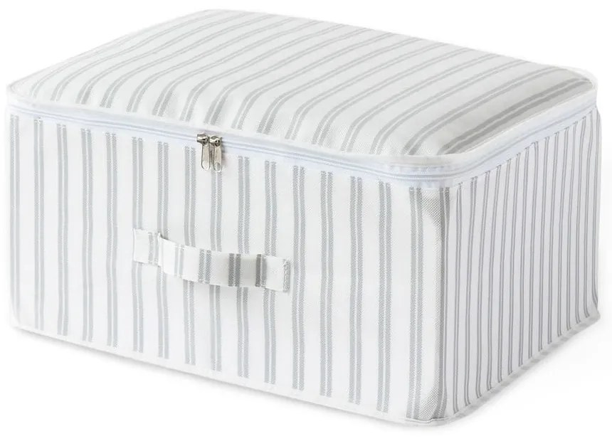 Béžový úložný box Compactor Stripes, 45 x 46 cm