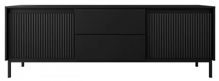 Tv stolík/skrinka Samker 2K2SZ, Farby: čierna