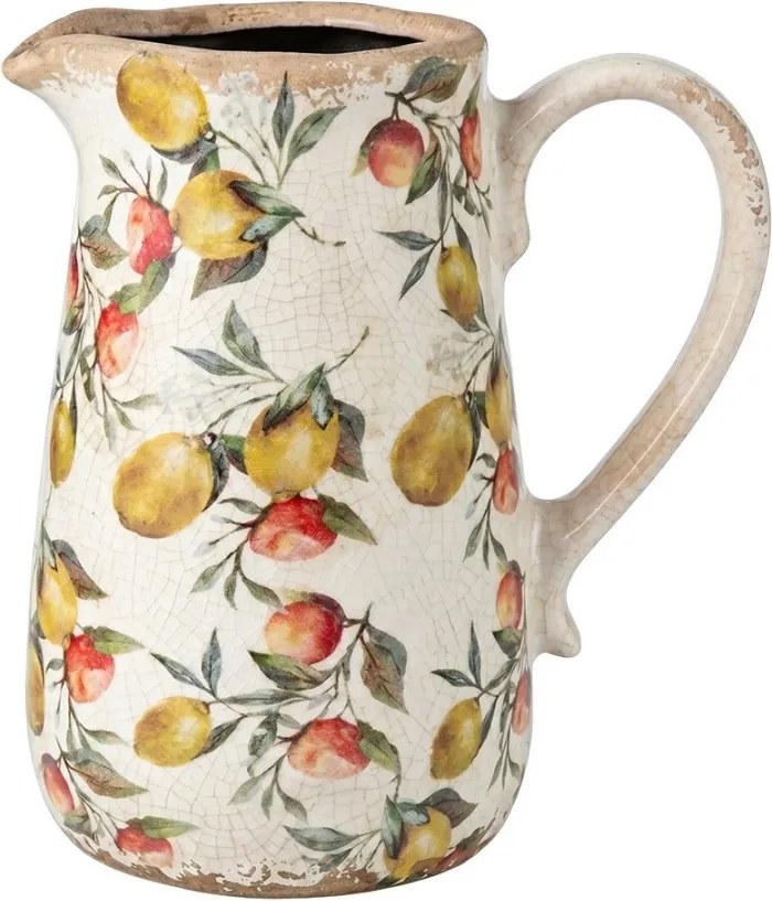 Dekoratívny keramický džbán s citrónmi Lemon Grove M - 17*12*18 cm