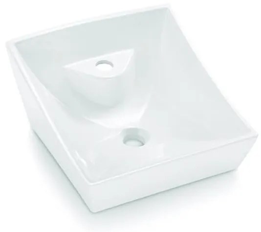 Bathco 4002 - Umývadlo na dosku SORIA 40x41 cm porcelán/biela