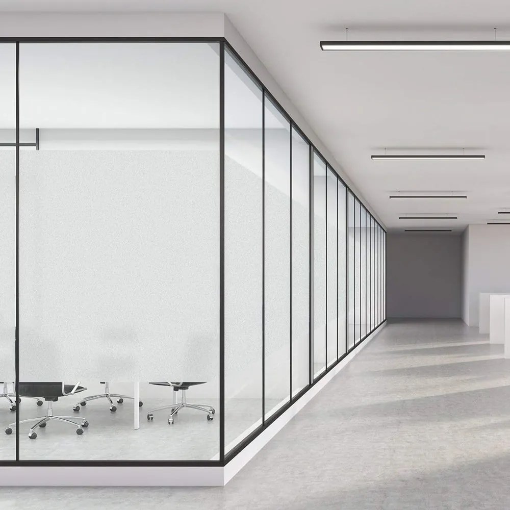 Matná nálepka na sklo s ochranným filmom Ambiance, výška 2 m