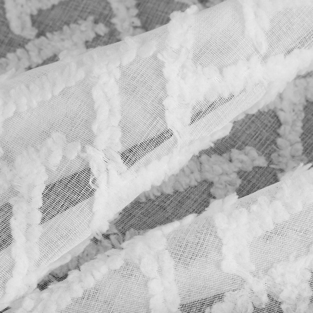 ZÁCLONA NA KRÚŽKOCH MELI1 140X250 CM BIELA