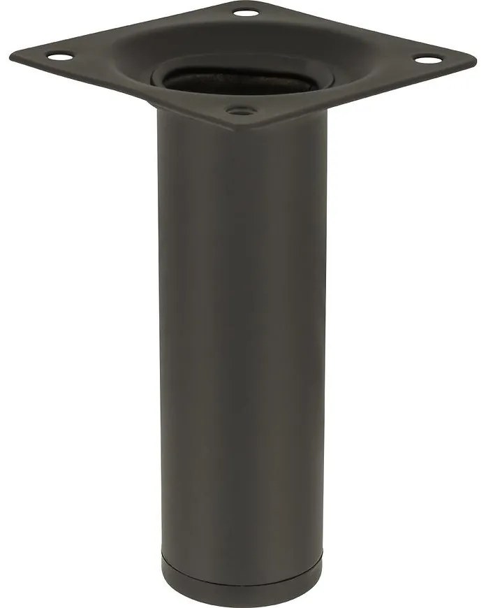 Okrúhla nábytková noha 10 cm čierna