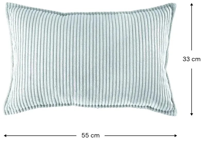 Menčestrový detský pohovkový vankúš v mentolovej farbe Bolster – Wigiwama