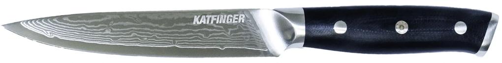 KATFINGER | Box Black Santoku | sada damaškových nožů 3ks | KFs102