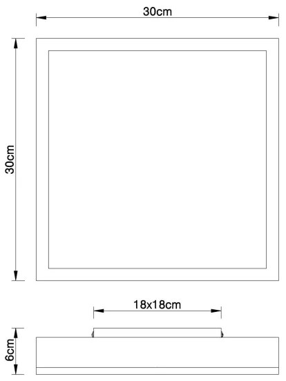 Globo 416080AD1 - LED Stropné svietidlo DORO LED/12W/230V 3000K 30x30 cm