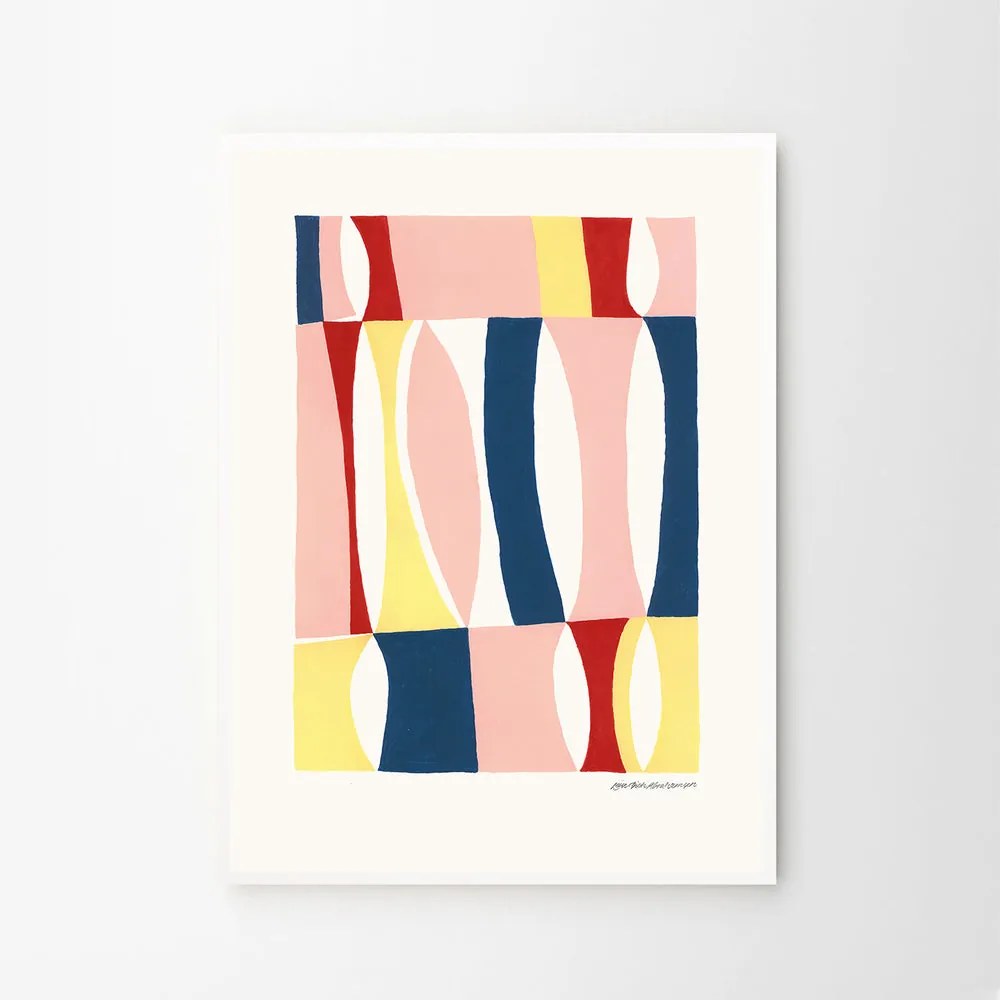 Moikka Plagát Polka by Leise Dich Abrahamsen 50x70 cm