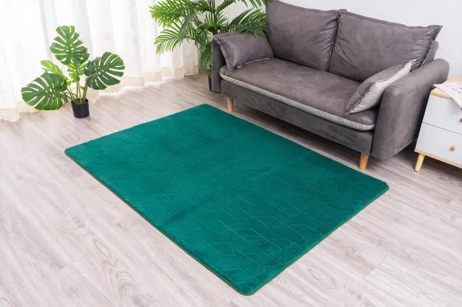 Koberec RABBIT 3D fľaškovo zelený