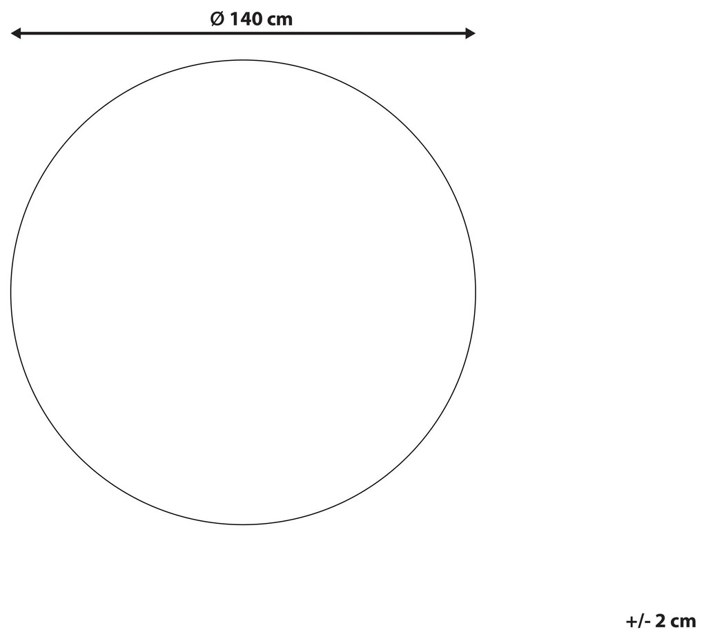 Okrúhly bavlnený koberec ⌀ 140 cm viacfarebný LADIK Beliani