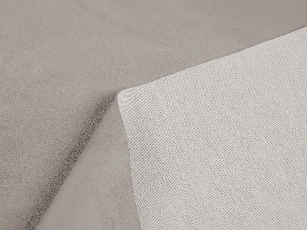 Biante Oválny obrus/imitácia brúsenej kože Alcantara ALC-011 Sivý 120x140 cm