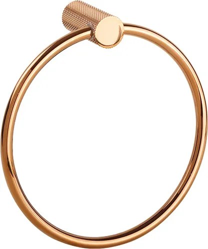 Bemeta Design GLACERA: Držiak uterákov kruhový, medená zlatá lesk - 175204060