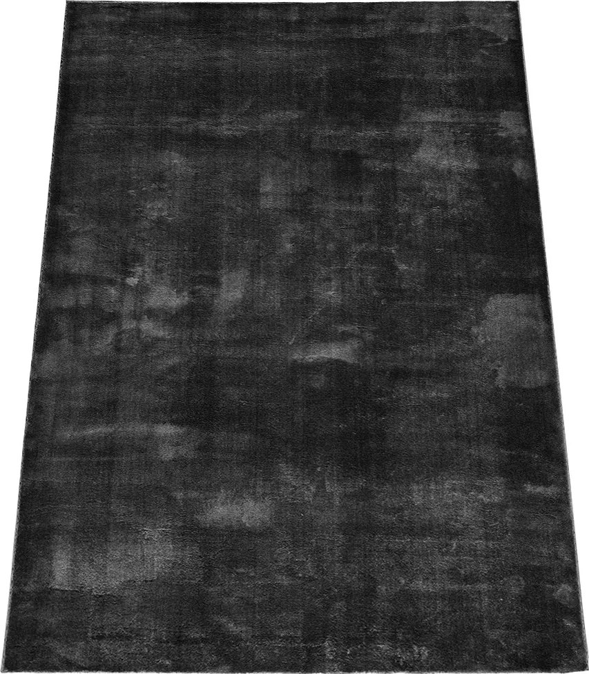 Čierny shaggy koberec Rabbit 62 BLACK – obdĺžnikový Rozmer: 160x220 cm