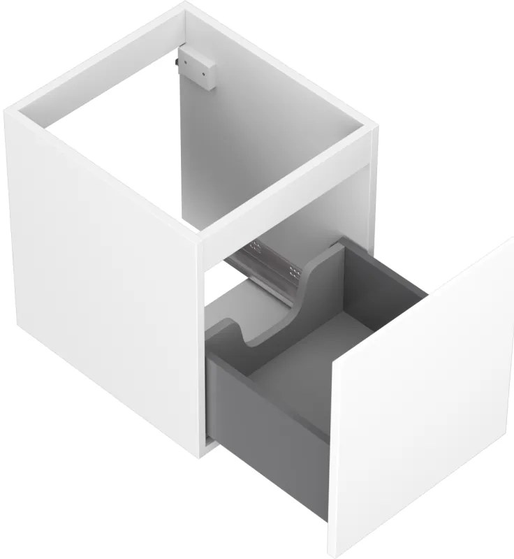 Mexen Orio, kúpeľňová skrinka 40 cm, 1 zásuvka, biela matná, 91A10-04047-1-BF01