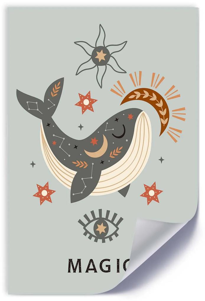 Gario Plagát Magická veľryba Farba rámu: Bez rámu, Rozmery: 60 x 90 cm
