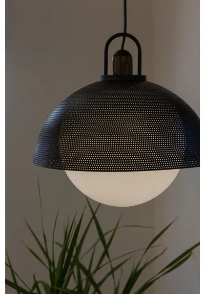 Klausen 111034 - Luster na lanku GRAVEN 1xE27/11W/230V čierna