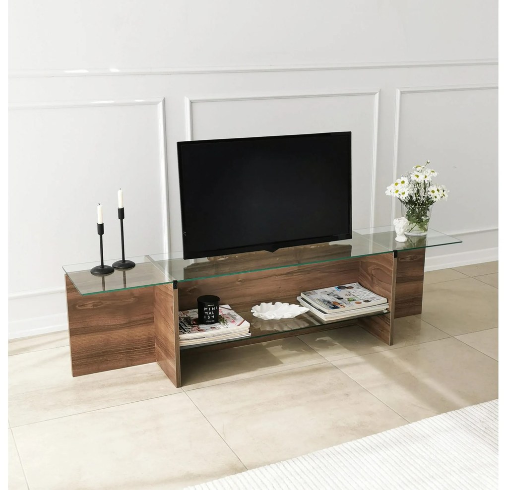 TV stolík Dosada (orech) . Akcia -19%. Vlastná spoľahlivá doprava až k Vám domov. 1095491