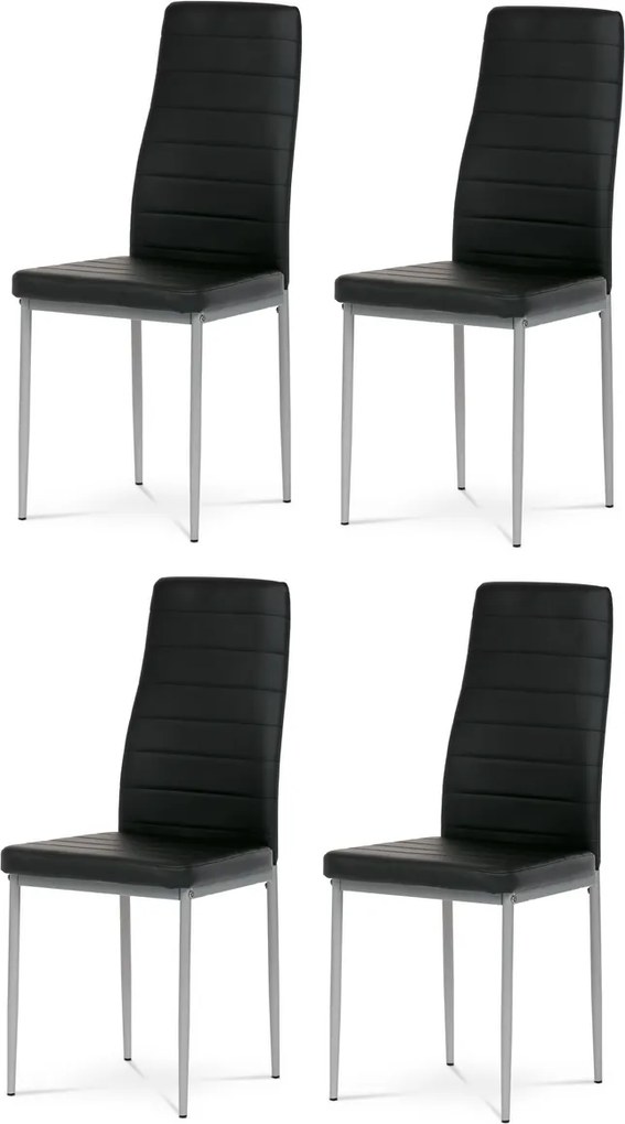 Súprava jedálenských stoličiek DCL-377 BK, 4 ks