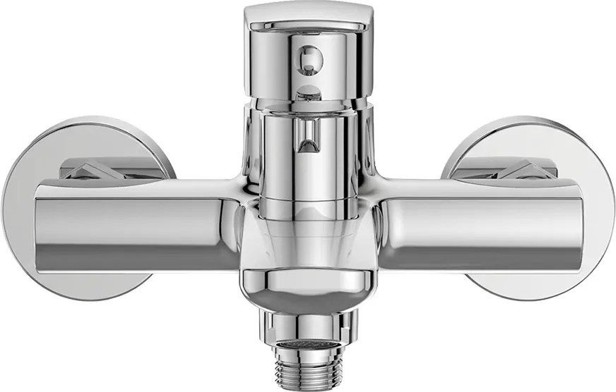 Mereo Pego, vaňová nástenná batéria, 150 mm, s keramickým prepínačom, bez príslušenstva, chróm, MER-CB90104P