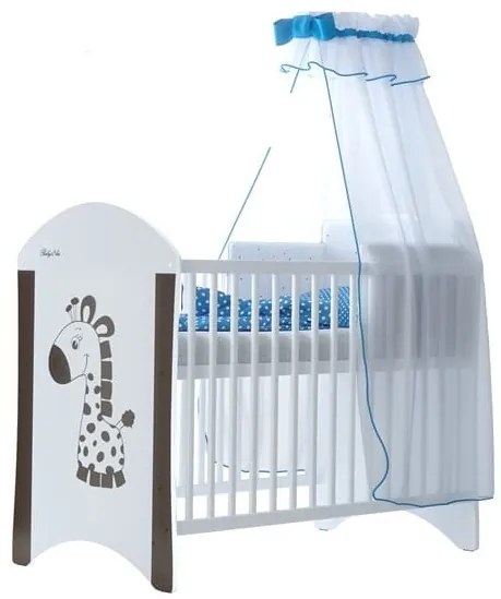 Raj posteli Štandardná detská postieľka "žirafa hnedá" biela