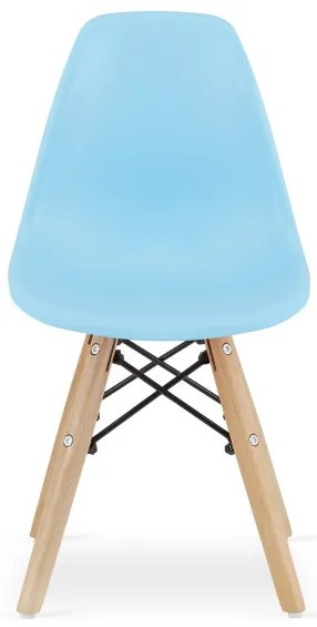 Set štyroch detských jedálenských stoličiek ZUBI - modré (4ks)