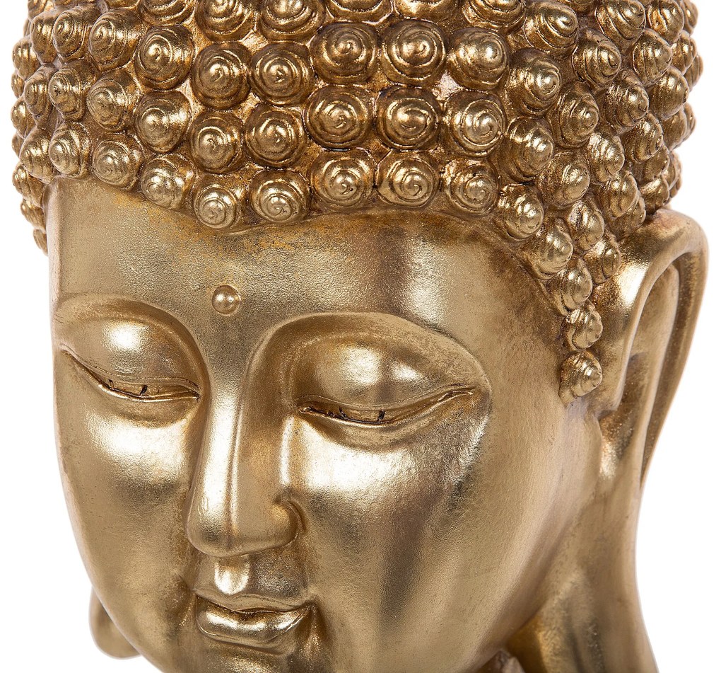 Dekoratívna figúrka zlatá 41 cm BUDDHA Beliani