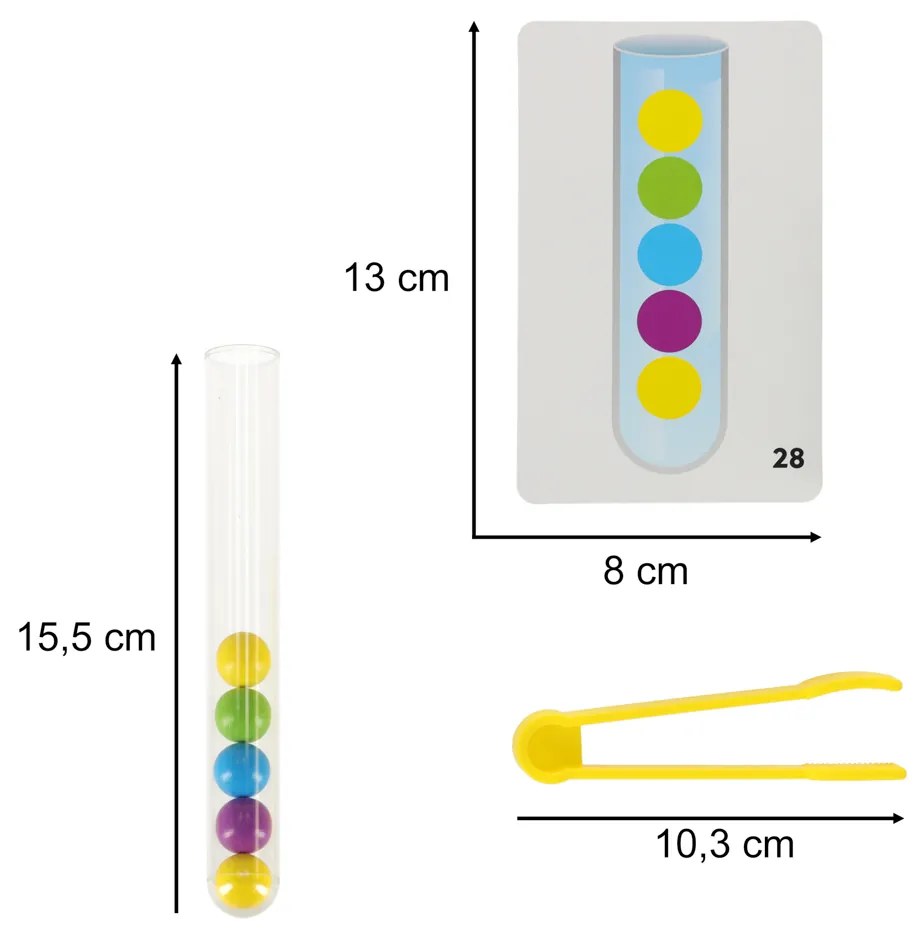 KIK Vzdelávacie puzzle farebné montessori loptičky